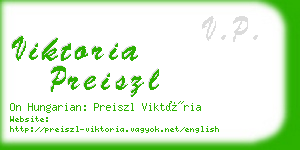 viktoria preiszl business card